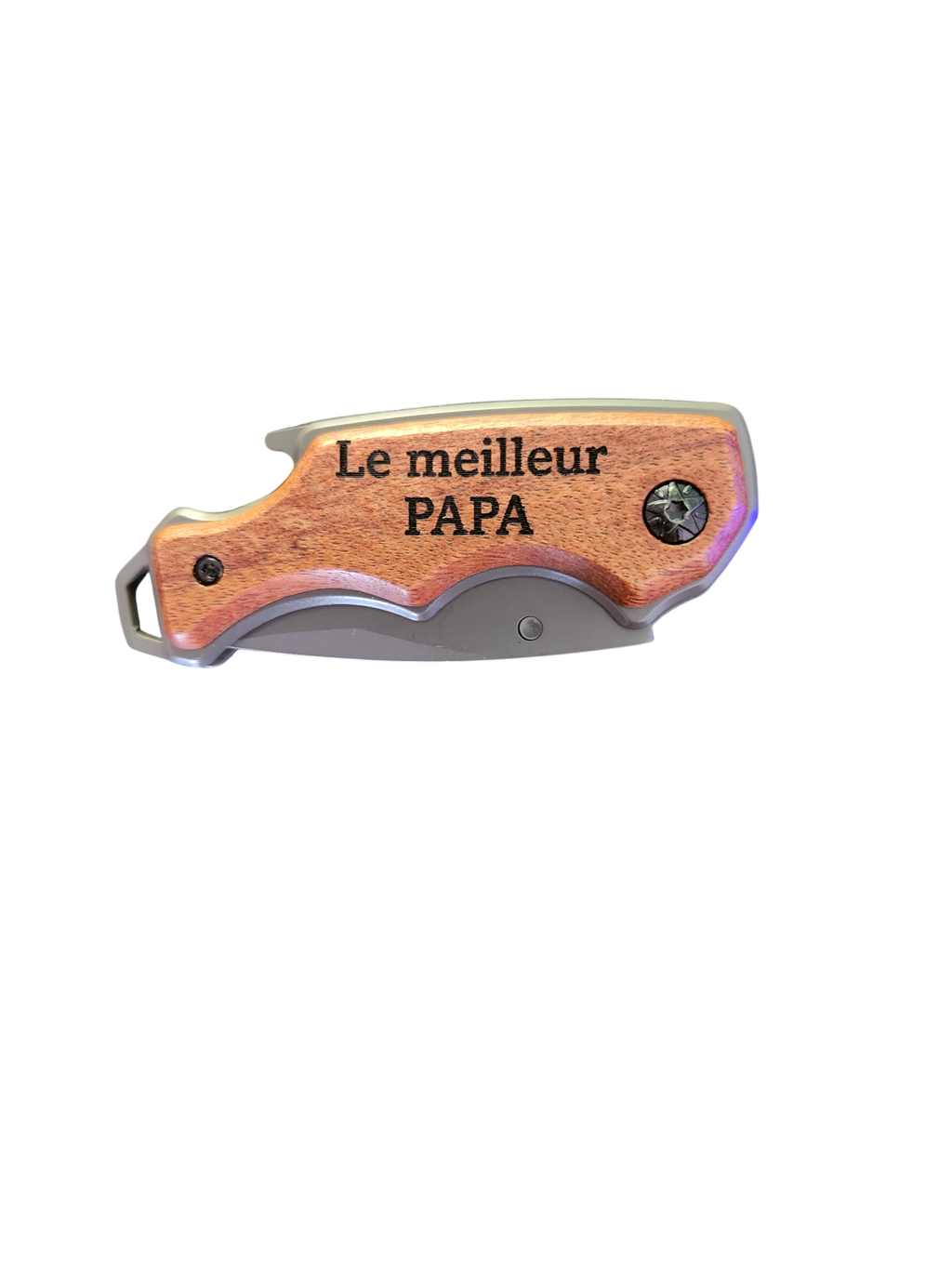 Le Trappeur - Couteau de poche inox et bois