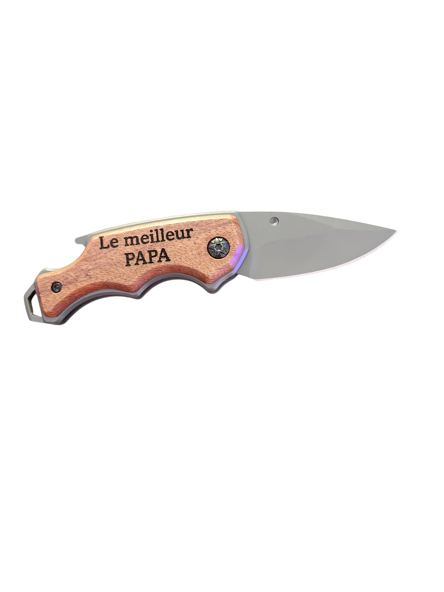 Le Trappeur - Couteau de poche inox et bois