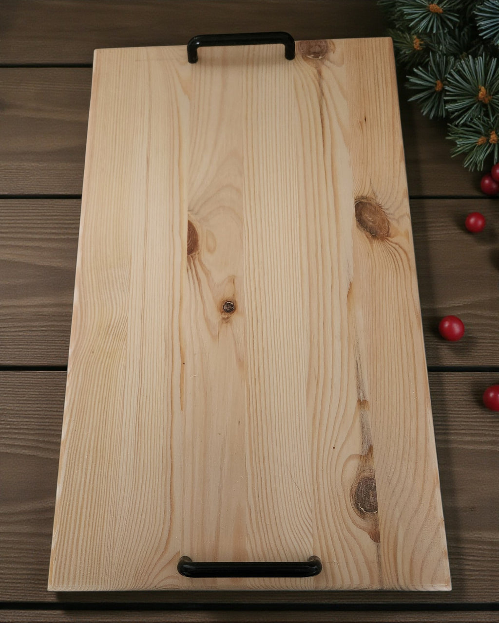 Le Partage – Plateau en bois avec poignées