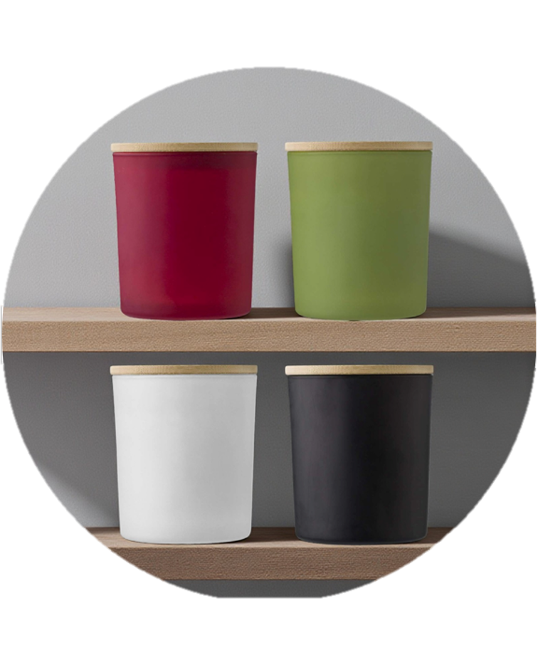 L’Apaisante – Bougie parfumée en verre gravée