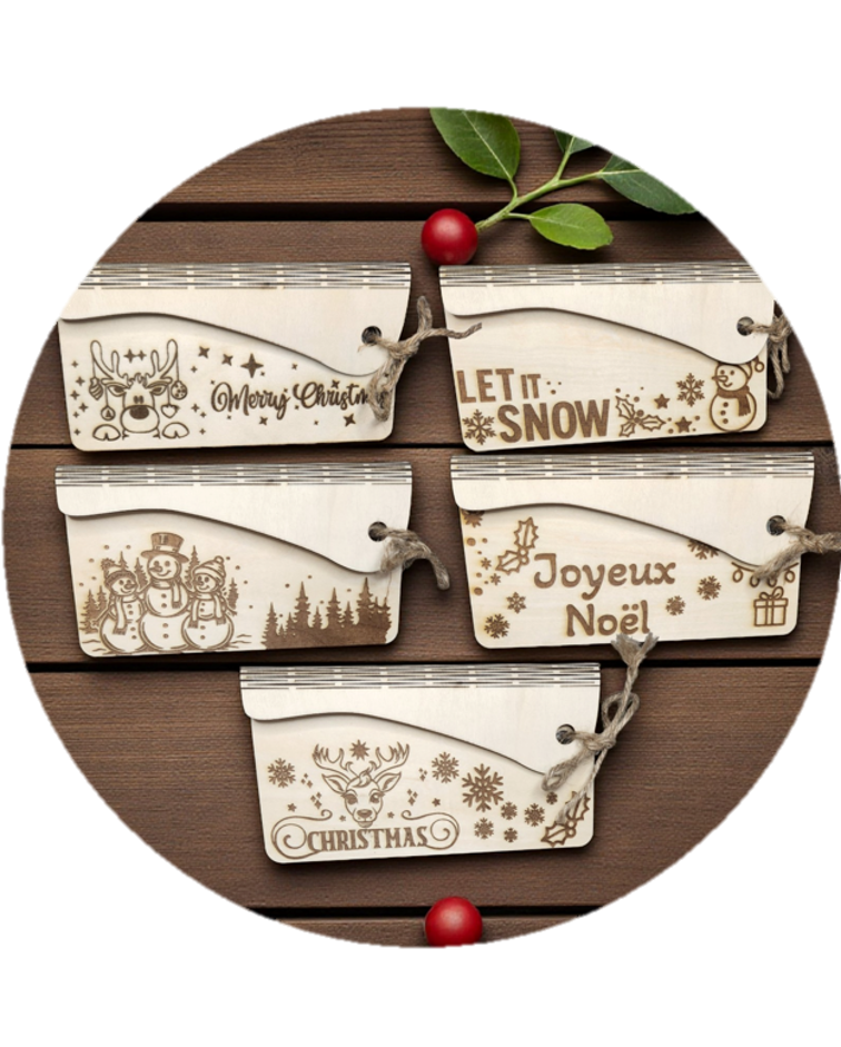 L'enveloppe Magique - Enveloppe réutilisable de Noël