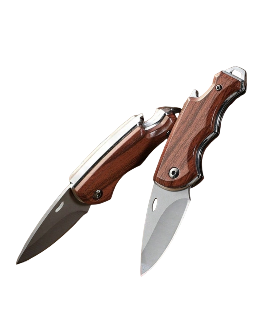 Le Trappeur - Couteau de poche inox et bois