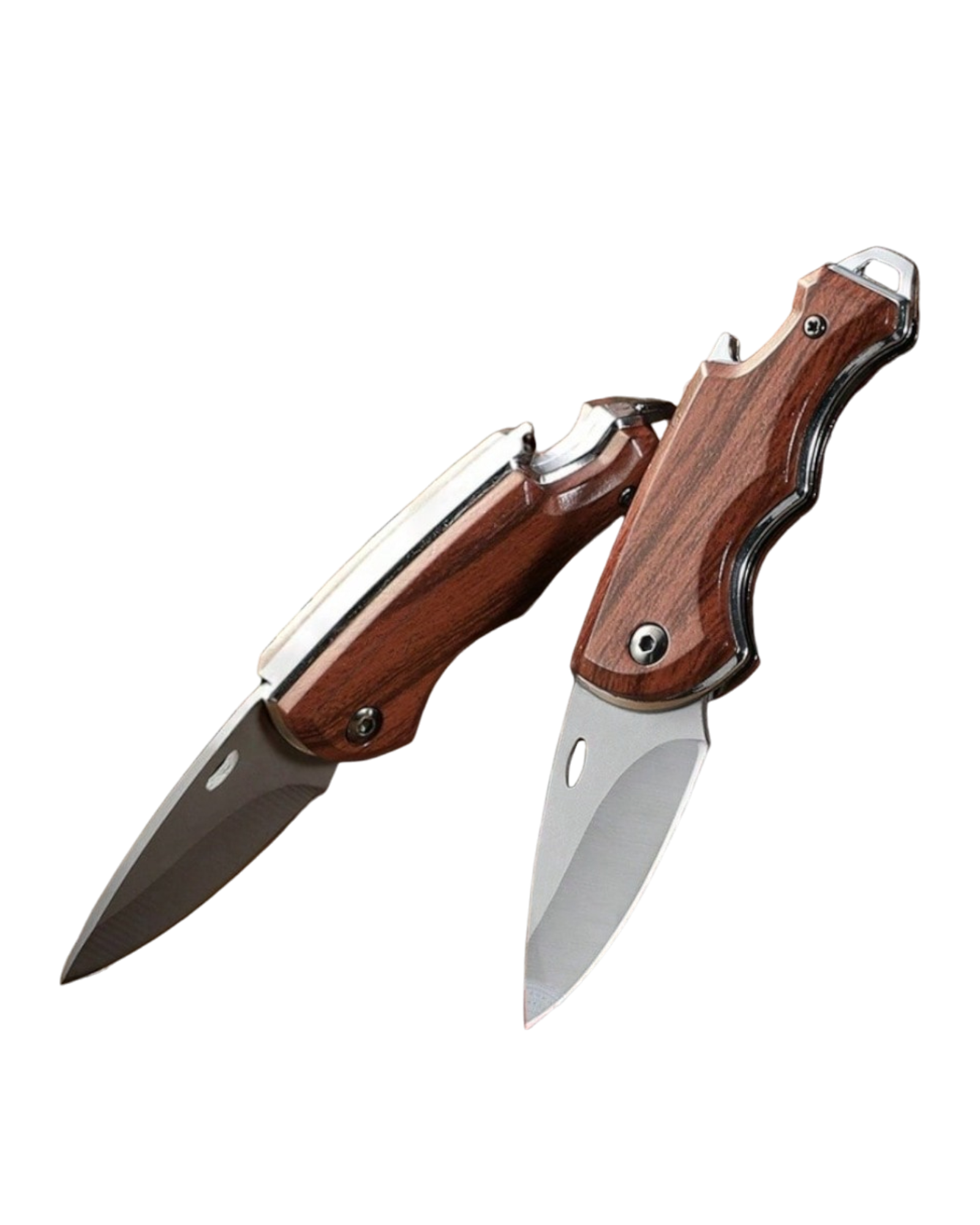 Le Trappeur - Couteau de poche inox et bois